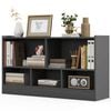Costway Wooden Kids Toy Organiser 5 Cube Storage Cabinet Display Shelf, Grey