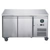FED-X Stainless Steel Two Door Under Bench Freezer 170L XUB6F13S2V