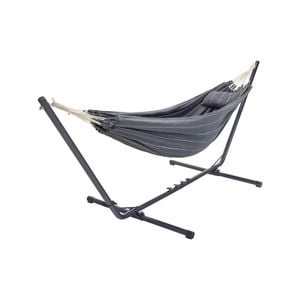 Two Trees Grey and White Pinstripe Double Hammock Kit