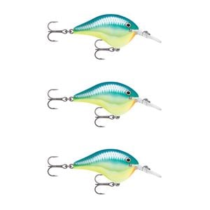3x Rapala Dives to 8ft 5cm Crankbait Fishing Lures - Caribbean Shad