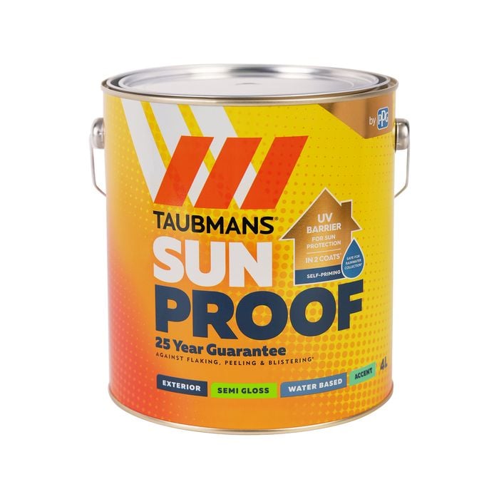Taubmans 4L Accent Semi Gloss Sunproof Exterior Paint
