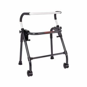 Rollator - Adjustable, Foldable Walking Frame With Non-slip Grips, Aluminium Finish - Regular