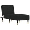 vidaXL Chaise Longue Recliner Lounge Chaise Couch Adjustable Black Velvet