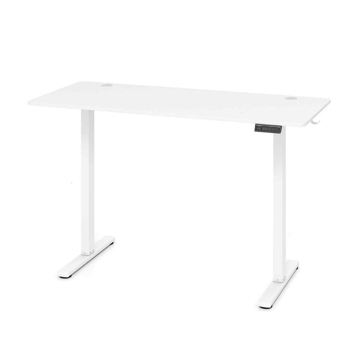 Costway 140x60cm Electric Standing Desk 3 Memory Height White