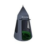 gobaplay Hanging Round Tent Swing, grey and green