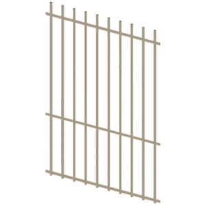 ProtectorAl 350 - 1200 x 1800mm Paperbark Raked Up to 15º Batten Pool Fence Panel