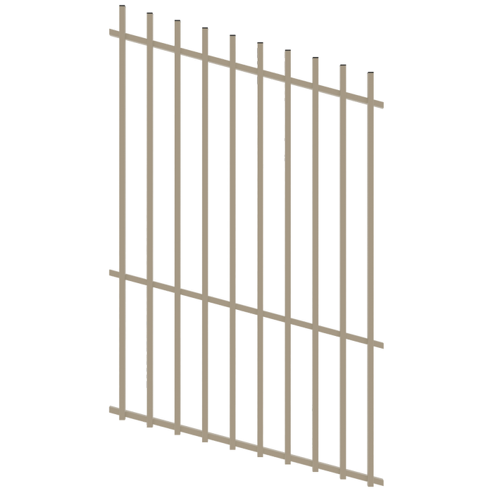 ProtectorAl 350 - 1200 x 1800mm Paperbark Raked Up to 15º Batten Pool Fence Panel