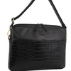 Pierre Cardin Croc-Embossed Leather Business 15" Laptop Computer  Black