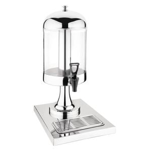 Olympia Single Juice Dispenser With Ice Core And Drip Tray 6.5l 570x265x355mm Commercial Beverage Service