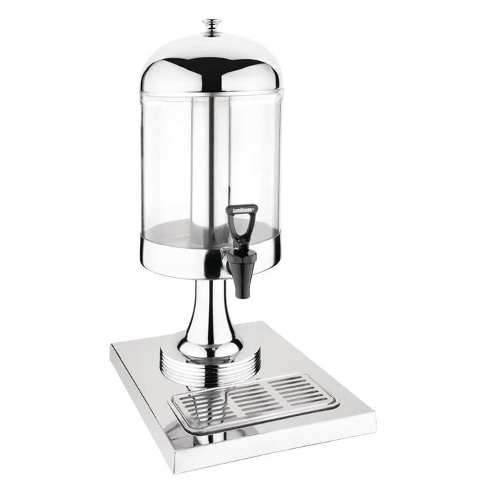 Olympia Single Juice Dispenser With Ice Core And Drip Tray 6.5l 570x265x355mm Commercial Beverage Service