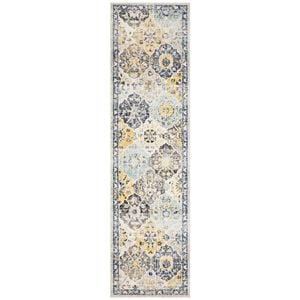 The Rug Connection Sense 266 Blue 400x80cm - Large Runner Transitional Pet Friendly Indoor Rug