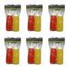 6x 2pc Topchef Ketchup and Mustard Sauce Bottles 300ml Red/Yellow