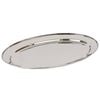 Argon Tableware Oval Serving Platter - 60 x 41cm - Stainless Steel Dinner Tray Oval Plate Small Appetizer Serving Dishes