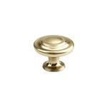 Sylvan 33mm Brushed Brass Selden Knob - 6 Pack
