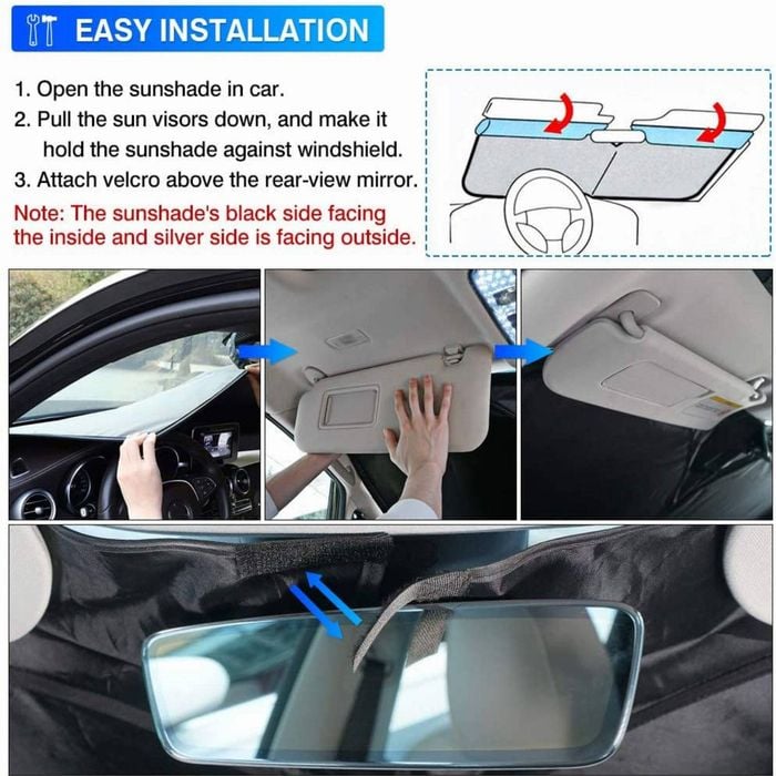 Windscreen sun shade bunnings sales