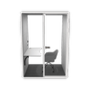 Focuspod Solo Plus Acoustic Office Pod — 1 Person Soundproof Booth (spacious) (white)
