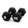 Smai The Yard - Rubber Hex Dumbbell 9kg (pair) -