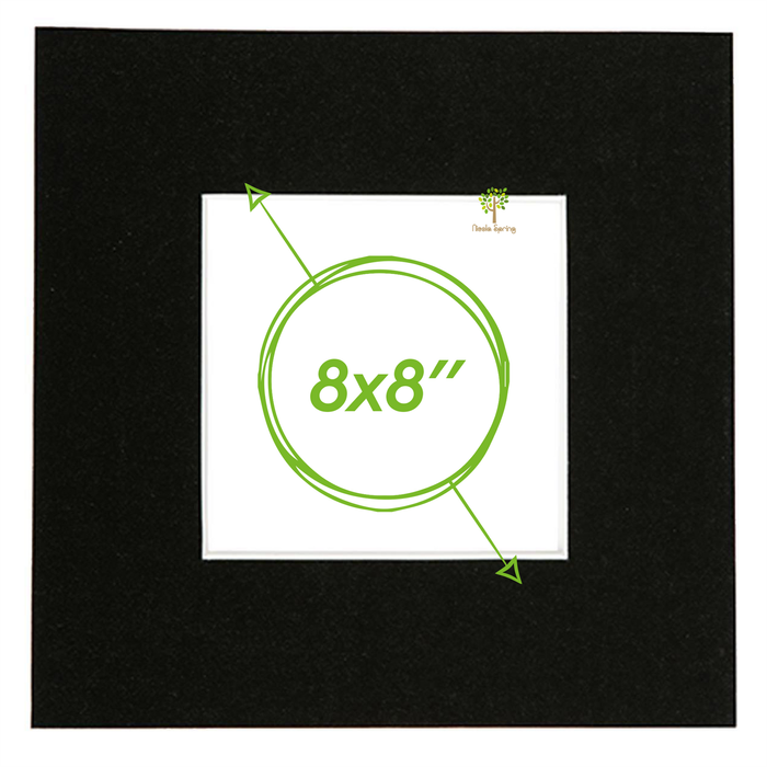 Picture Photo Mount - To Fit Frame Size 8 X 8" For Image Size 4 X 4"