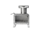 NNEOBA Portable Wood Firewood Square Stove Silver