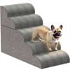 Advwin 5 Steps Dog Stairs Pet Ramp Steps with Non-Slip Bottom