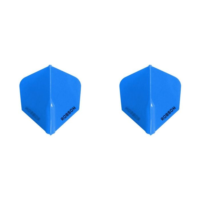 2x 3pc Robson Plus Dart Flights Standard Set - Clear White