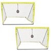 ADVWIN Portable Soccer Goal 1.8M Wide, Light Up Soccer Net for Backyard Kids, Junior, Adults, with Carry Bag, 2 Pack