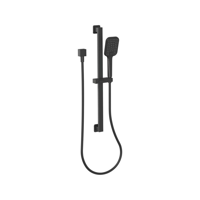 Rail Shower Matte Black Overture