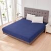 LINENOVA Deep Pocket Ultra-Soft Microfibe Fitted Sheet - Queen, Navy