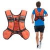 Advwin Weighted Vest 5kg with Upgraded Iron Sand Orange , Reflective Strips & Breathable Shoulder Straps for Gym, Running