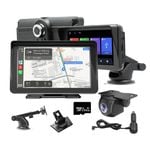 7" IPS HD Touch Screen Apple Android Auto Carplay and Dual Dashcams Comes With  64G TF Card