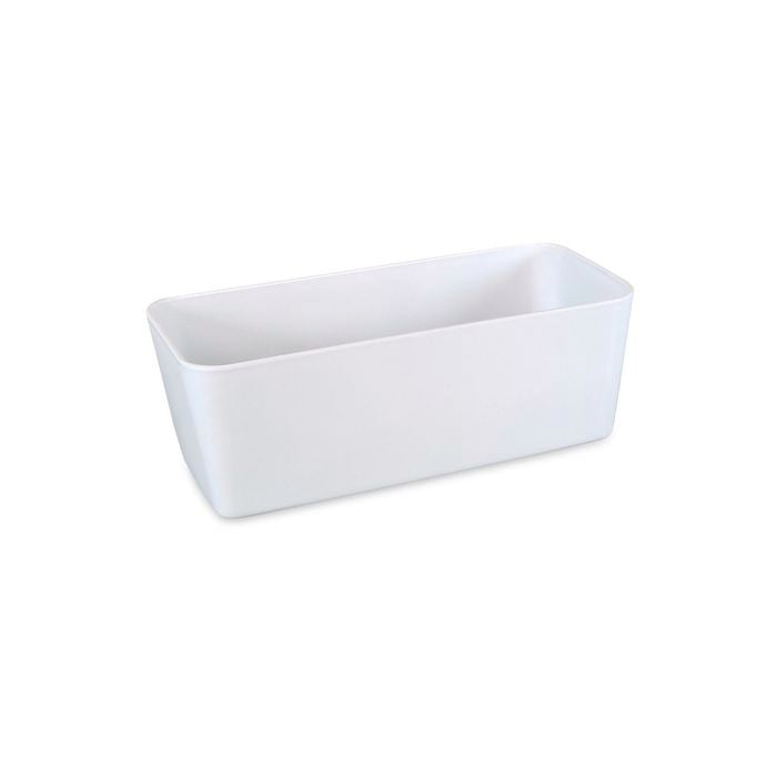 Eden 28cm White Self Watering Trough Planter