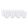 8pc Maxwell & Williams Blend Double Wall Conical 200ml Glass Cup Set - Clear