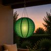 Astin Sinclair 300mm Emerald Green Fabric LED Solar Pendant
