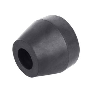 Sunrise Rubber Roller Taper Cap 2 1/2" 17mm Bore Black - Brr201