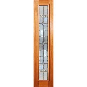 Woodcraft 2040 x 405 x 40mm Black Entrance Door One lite HM TG39GCFB