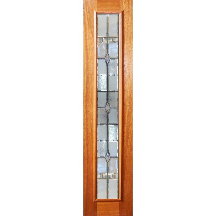 Woodcraft 2040 x 405 x 40mm Black Entrance Door One lite HM TG39GCFB