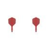 2x Target K-Flex Moulded Flight & Shaft No.6 Short - Red