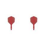 2x Target K-Flex Moulded Flight & Shaft No.6 Short - Red