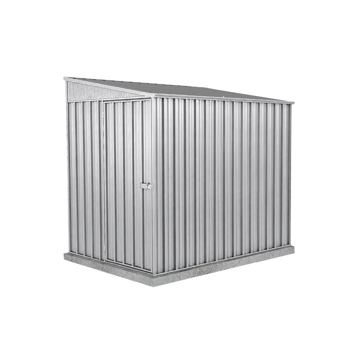 Absco Sheds 1.52 x 2.26 x 2.06m Zincalume Narrow Single Door Garden Shed