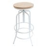 Sk Designer Living | Vega Industrial Stool - White