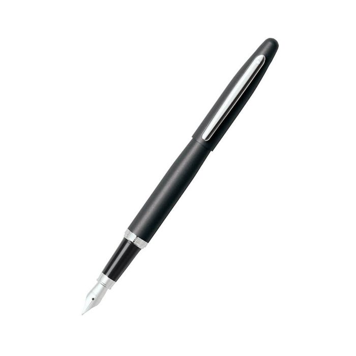 VFM Matte Black/Chrome Pen (Fountain Md Nib)