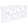 ProtectorAl 300 - 1200 x 1201 - 2400mm Gloss White / Satin White Bullrush Unframed Composite Decorative Panel
