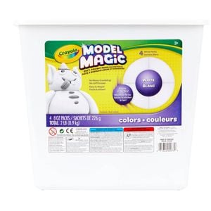 Crayola 907g White Re-Sealable Model Magic Bucket