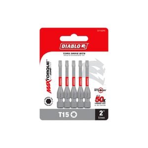 Diablo Power Bit T15 2" 5pk