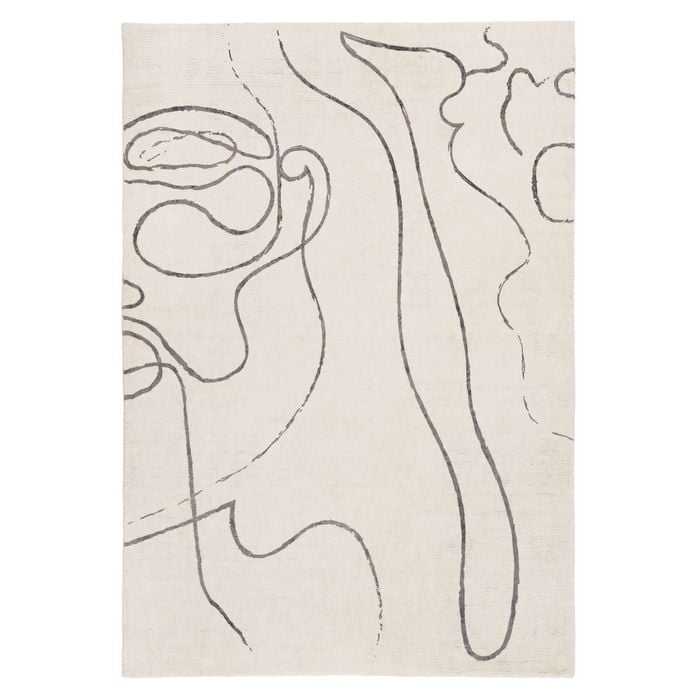 Loopsie-180cm X 120cm-turey Beige And Grey Abstract Washable Rug