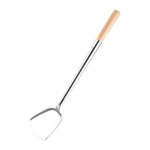 Vogue Chinese Style Spatula Stainless Steel With Wooden Handle 460mm Commercial Kitchen Utensil