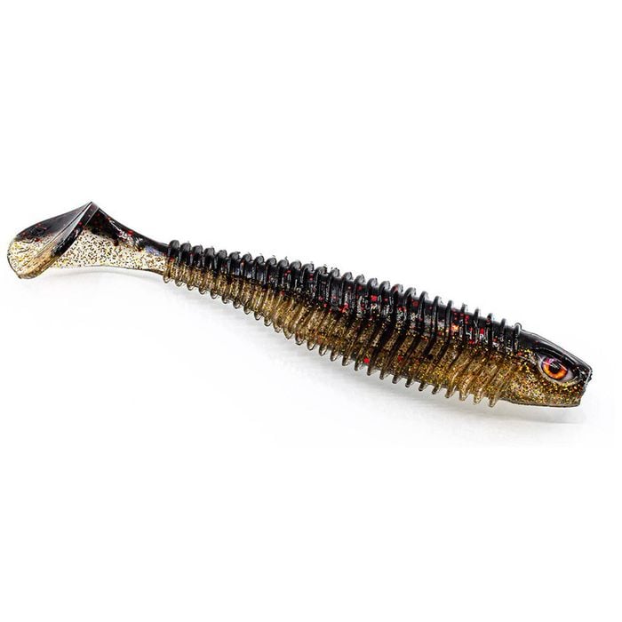 Chasebaits 4-Inch Paddle Baits Soft Plastic Fishing Lures - BLOOD GOLD