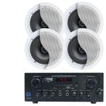 Weconic 2 Channel Amplifier + 4 x 6" Indoor Ceiling Speakers
