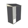 Build-a-Shed 1.5 x 0.8 x 2m Single Sliding Door Skillion Shed - Grey