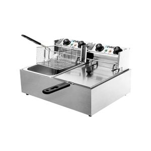 Devanti Electric Deep Fryer Twin Basket Cooker 2200W